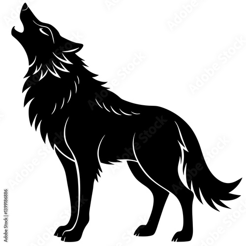 Howling Wolf silhouette