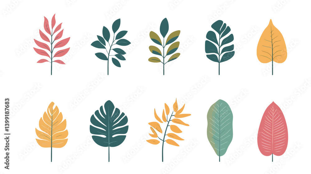 Minimalist Leaf Icon Vector Graphic Design Minimalist Leaf Icon Vector Graphic Design