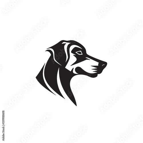 Loyal Dog Silhouette Logo Vector
