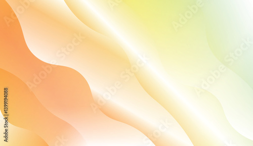 Wave Modern Background. For Business Presentation Wallpaper, Flyer, Cover. Vector Illustration with Color Gradient.
