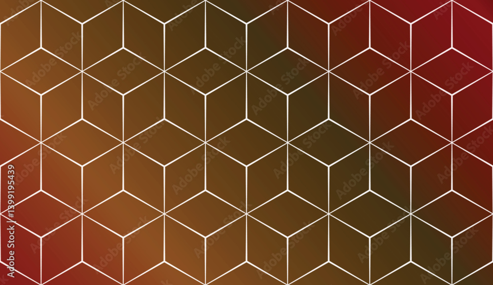 Fototapeta premium Vector Pattern In Geometric Style with smooth multicolored colorful gradient background. Lines. Modern Elegant Background. For Your Design