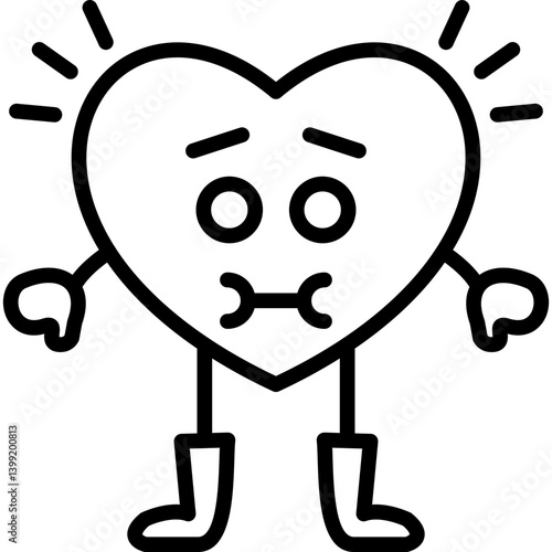 Nauseated Heart Icon