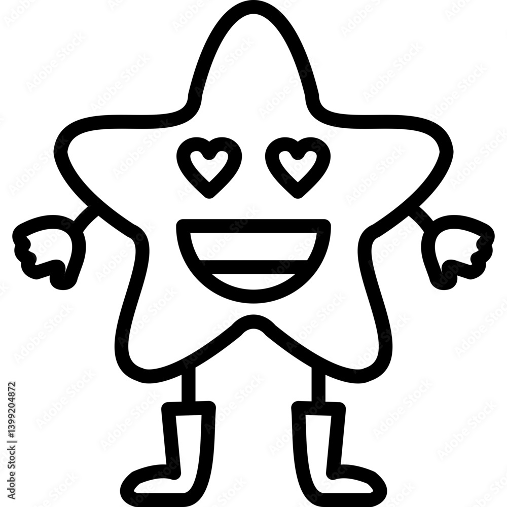 In Love Star Icon In Love Star Icon