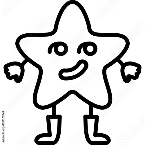Smirk Star Icon