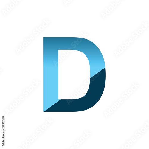 D letter 3d vector illustration logo design. 3d background design.