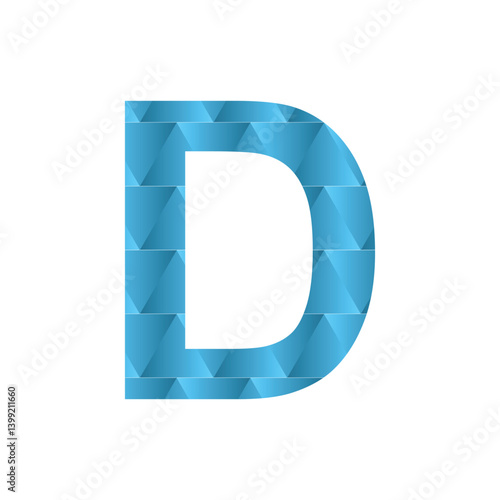 D letter 3d vector illustration logo design. 3d background design.