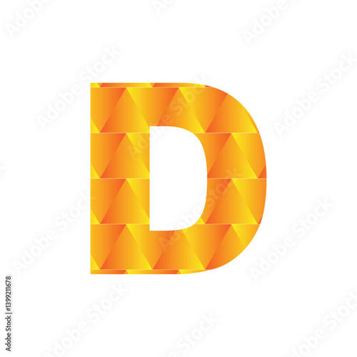D letter 3d vector illustration logo design. 3d background design.
