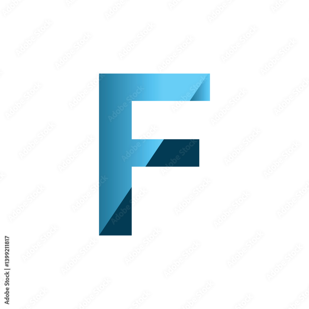 F letter 3d vector illustration logo design. 3d background design. F letter 3d vector illustration logo design. 3d background design.