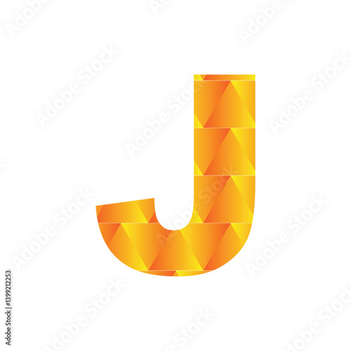 J letter 3d vector illustration logo design. 3d background design.