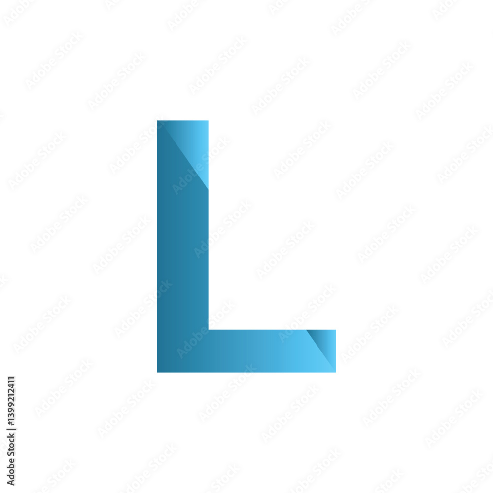 L letter 3d vector illustration logo design. 3d background design. L letter 3d vector illustration logo design. 3d background design.