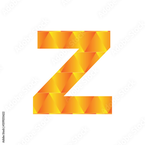 Z letter 3d vector illustration logo design. 3d background design.