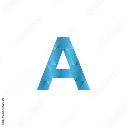 A letter 3d vector illustration logo design. 3d background design.