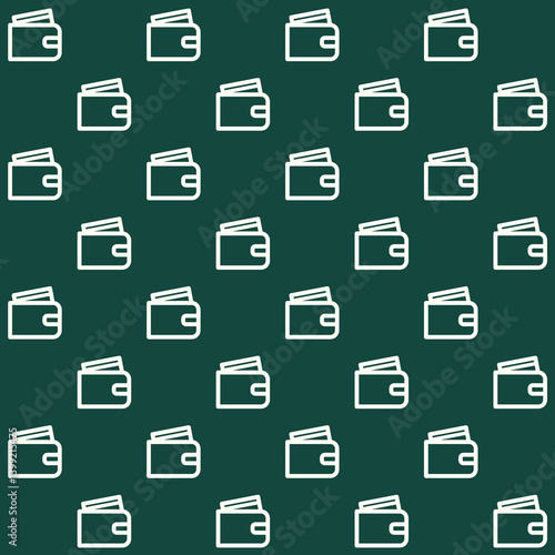 Minimalist Wallet Vector Seamless Pattern