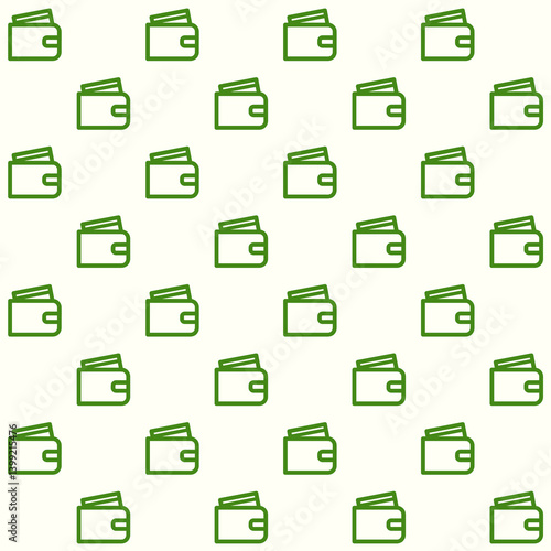 Minimalist Wallet Vector Seamless Pattern