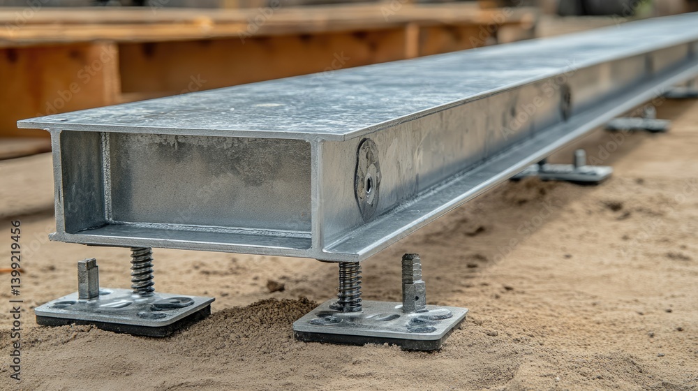 Lightweight steel footing system secured with anchors in loose ground Lightweight steel footing system secured with anchors in loose ground