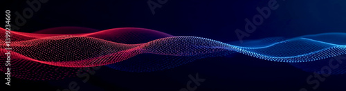 Abstract blue underwater motion with DNA waves.
