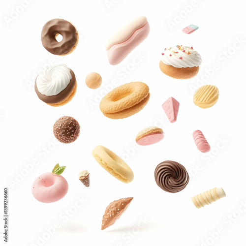 Wallpaper Mural Restaurant Menu 3D Icons – Digital Use Ready Torontodigital.ca