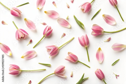Pink Tulips Flatlay