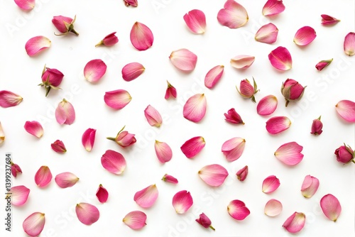 Obraz na płótnie Pink Rose Petals and Buds w salonie