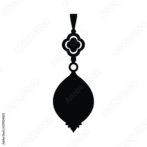 Fittings women's handbag vector art illustration