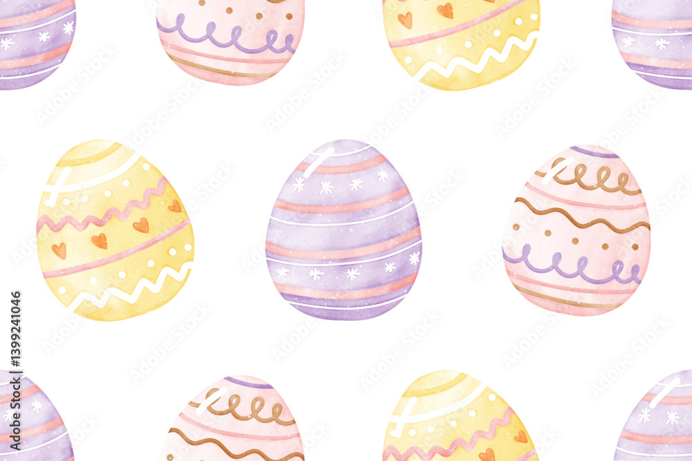 Easter capybara watercolor seamless patterns background, Cute Capybara with bunny ears. Easter capybara watercolor seamless patterns background, Cute Capybara with bunny ears.