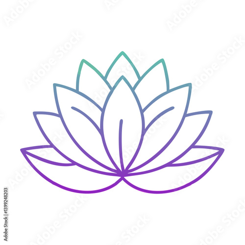 lotos icon, lotos vector illustration-simple illustration of lotos, perfect for lotos logos and icons