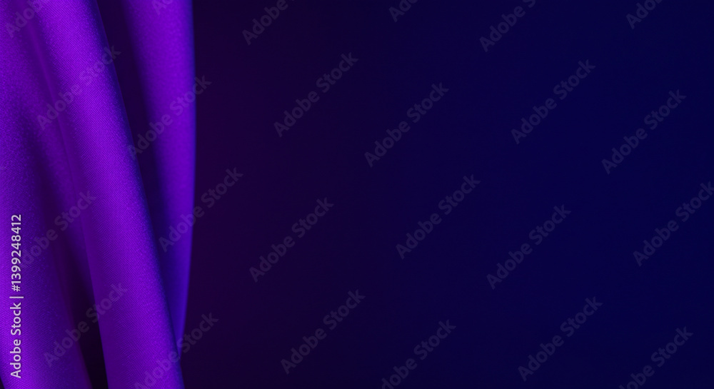 Violet Silk with Ultraviolet Illumination Dissolving to Indigo Space Violet Silk with Ultraviolet Illumination Dissolving to Indigo Space