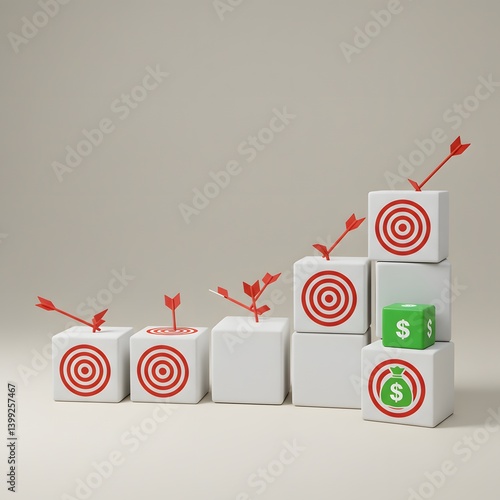 Obraz na płótnie Motivate with monetary rewards for achieving goal and task. allocated budgets. Allocate a budget of money to achieve the goal. Bonuses, grants, Monetary encouragement. Boost efficiency and performance w salonie
