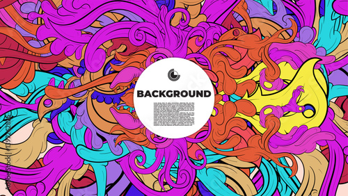 An artistic blend of fractal geometry and vibrant color in vector format—ideal for design pieces that demand attention, from posters to wearable prints