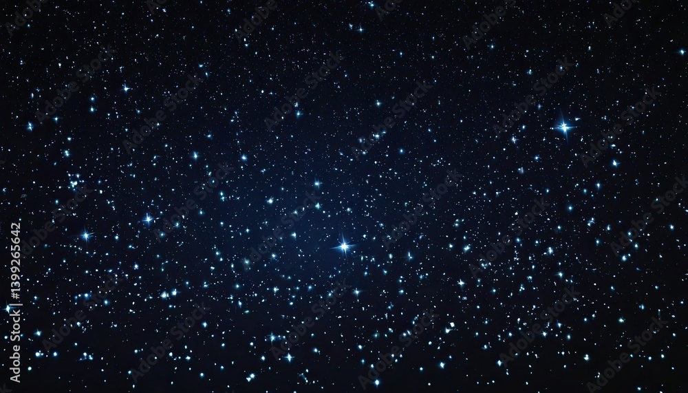 Realistic vector background. Blue night sky with sparkling glowing stars.
1 Realistic vector background. Blue night sky with sparkling glowing stars.
1
