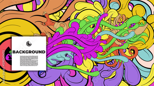 An artistic blend of fractal geometry and vibrant color in vector format—ideal for design pieces that demand attention, from posters to wearable prints