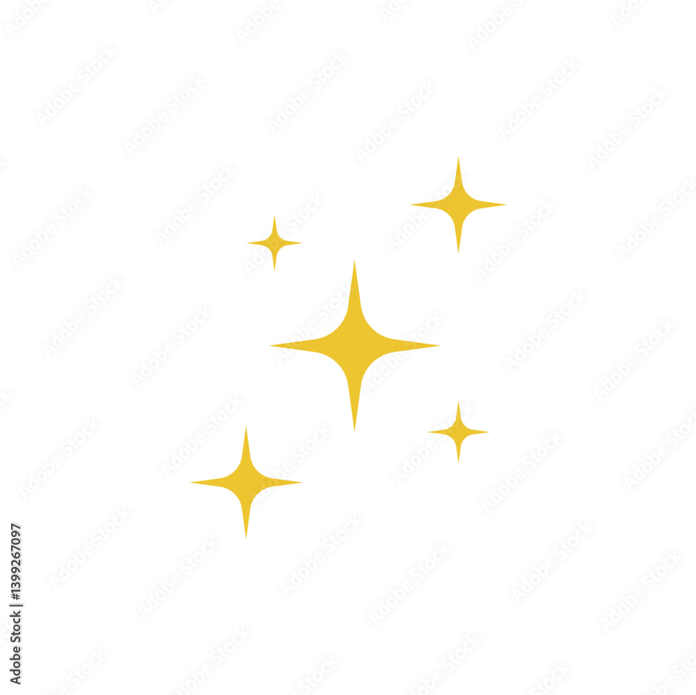 Obraz premium Golden ramadan star icon