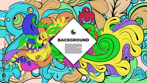 An artistic blend of fractal geometry and vibrant color in vector format—ideal for design pieces that demand attention, from posters to wearable prints