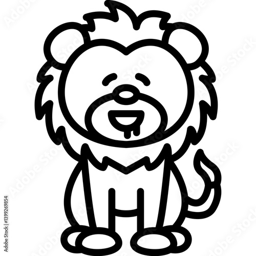 Drooling Lion Icon