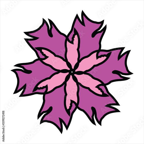Abstract patterned ceramic or tile vector design with color combination