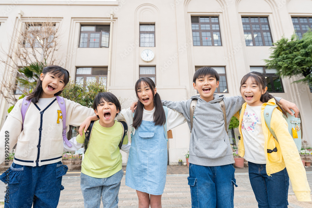 小学生のポートレート