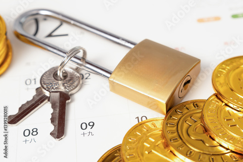 Obraz na płótnie Securing Financial Assets: A Concept of Safety and Investment w salonie