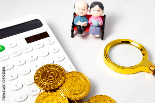 Obraz na płótnie Exploring Cryptocurrency Investment: Balancing Tradition with Innovation w salonie