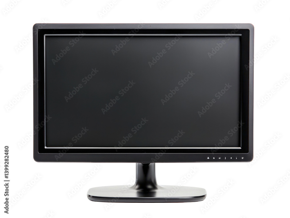 Office equipment monitor display in cutout background for professional use enhanced visibility modern design Office equipment monitor display in cutout background for professional use enhanced visibility modern design