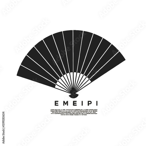 Black and White Fan Logo - EMEIPI Design