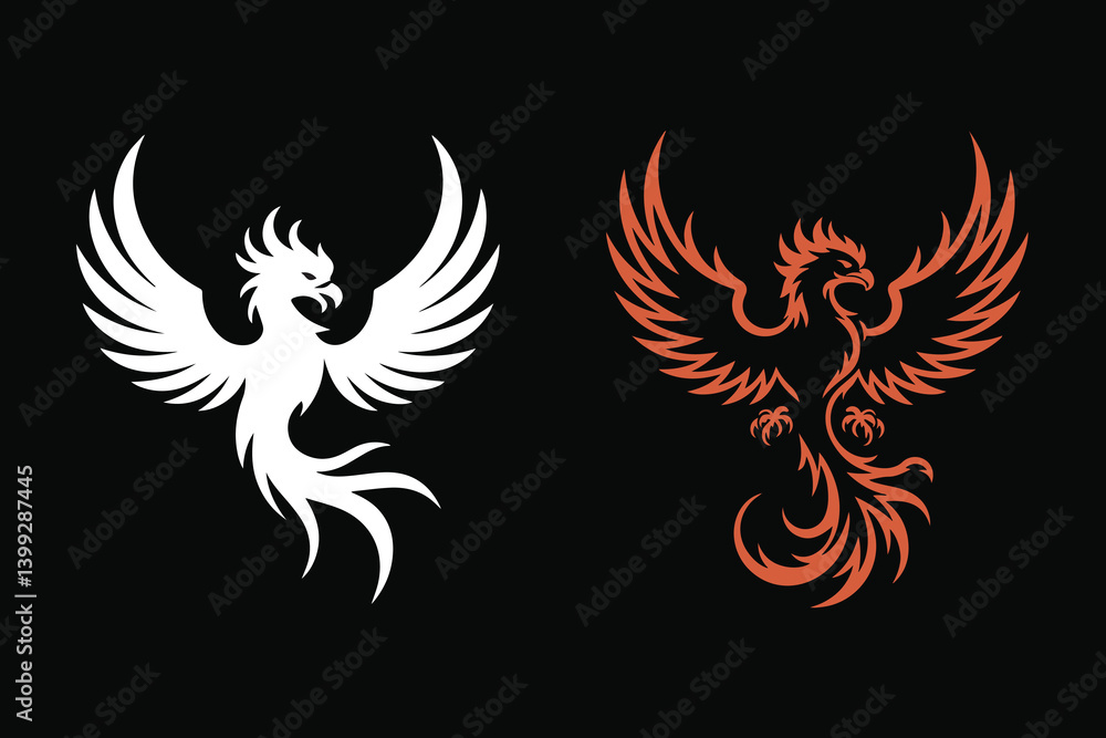 mythical bird illustration vector mythical bird illustration vector