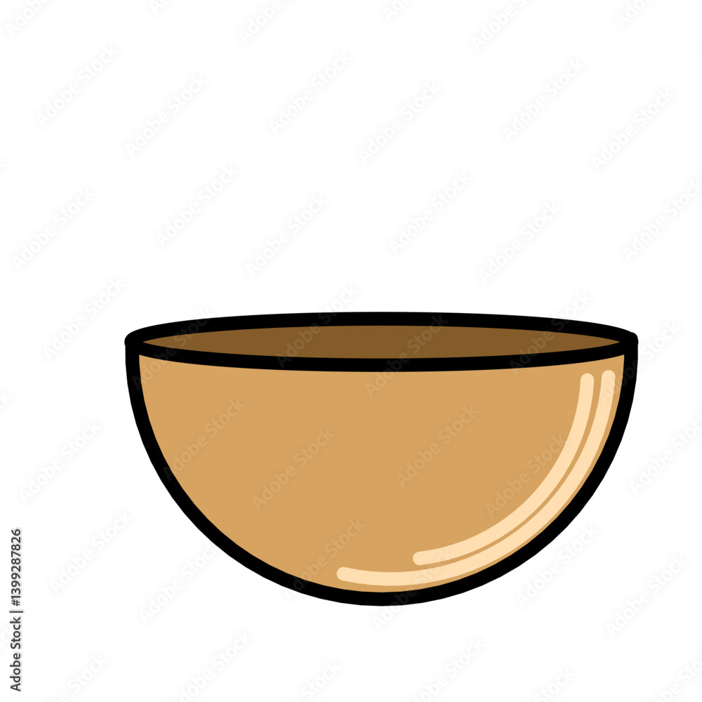 A wooden bowl filled with warm soup placed on a table, with a cozy kitchen atmosphere in the background A wooden bowl filled with warm soup placed on a table, with a cozy kitchen atmosphere in the background