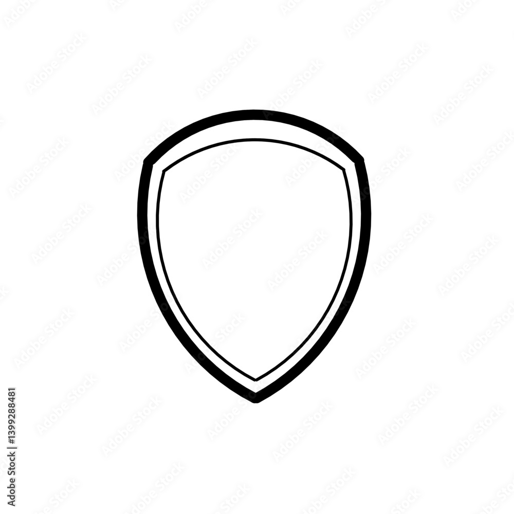 Abstract geometric design featuring a shield shape on a minimalistic background, ideal for branding Abstract geometric design featuring a shield shape on a minimalistic background, ideal for branding