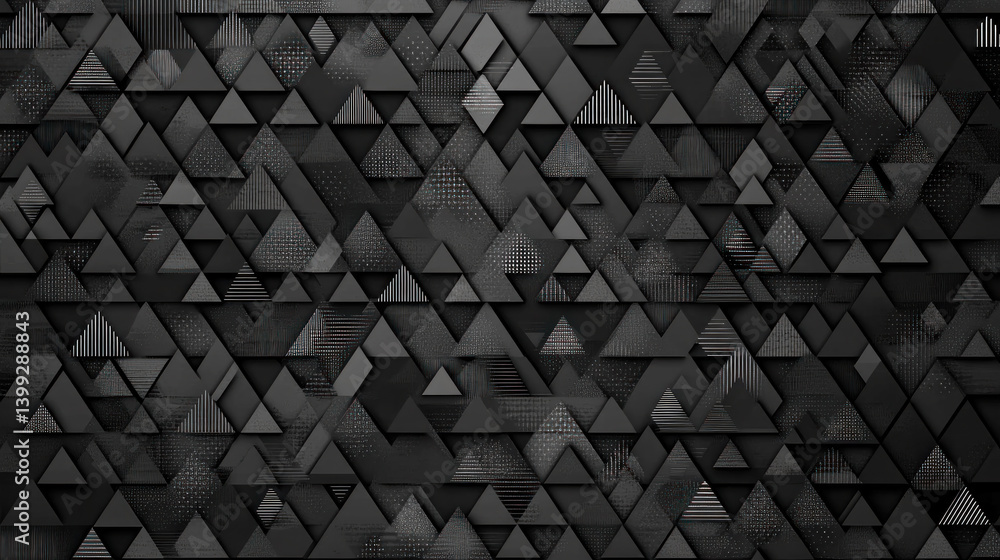 A black and white image of triangles and squares. The image is abstract and has a modern, minimalist feel to it. The black and white color scheme adds to the overall mood of the image A black and white image of triangles and squares. The image is abstract and has a modern, minimalist feel to it. The black and white color scheme adds to the overall mood of the image