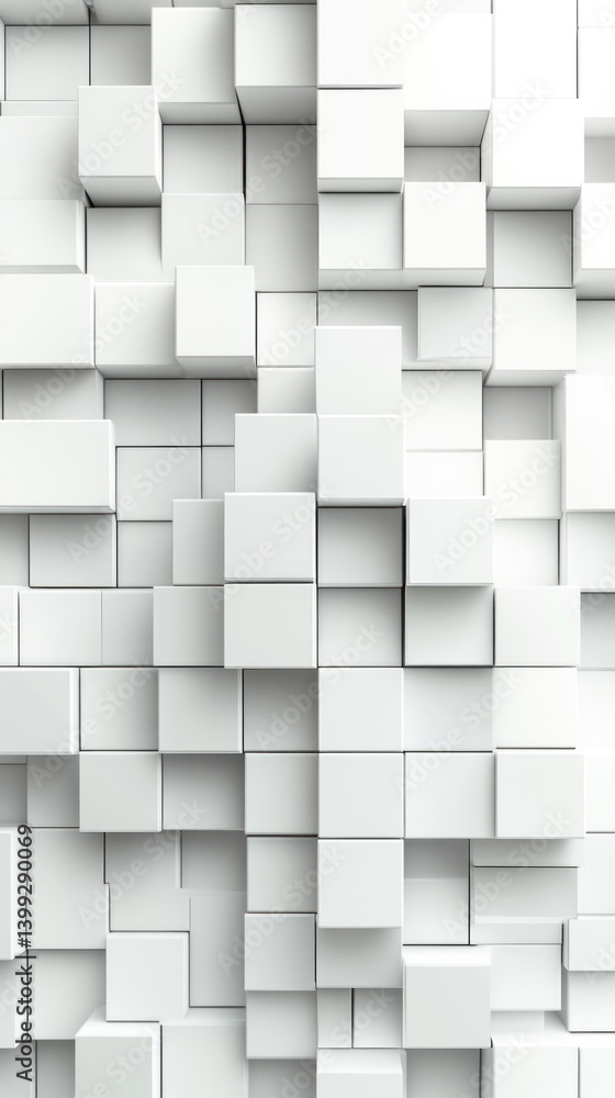 A white wall made of white blocks. The blocks are arranged in a way that creates a sense of depth and texture. The wall appears to be a part of a larger structure A white wall made of white blocks. The blocks are arranged in a way that creates a sense of depth and texture. The wall appears to be a part of a larger structure