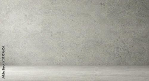 Grey Cement Wall Texture with Soft Surface and Negative Space Design
