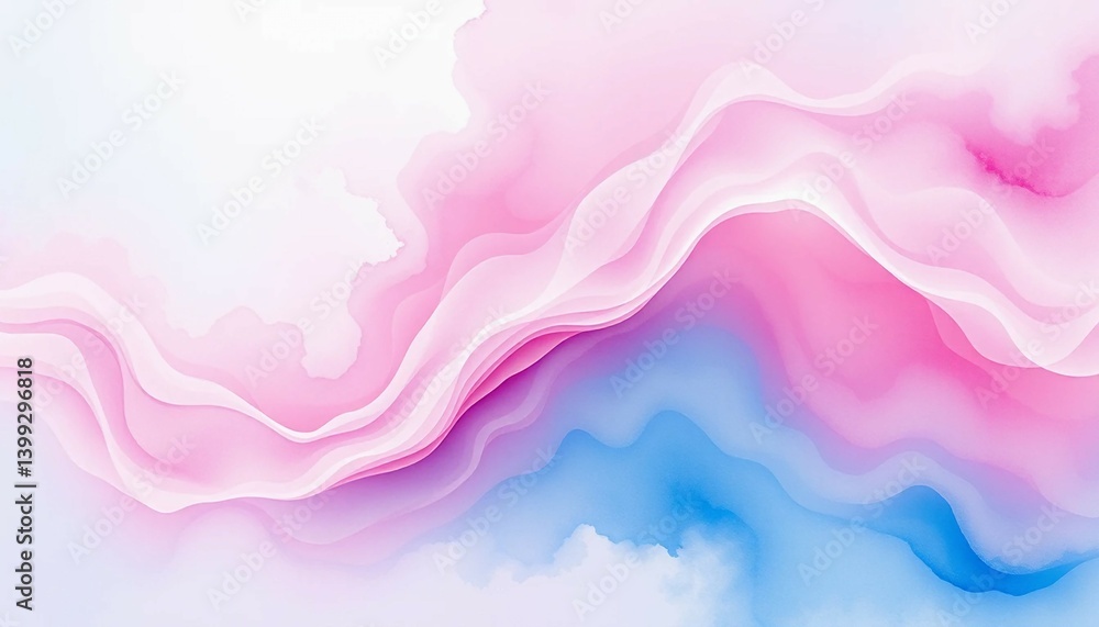 Abstract colorful design with smoke waves in a vibrant watercolor texture Abstract colorful design with smoke waves in a vibrant watercolor texture
