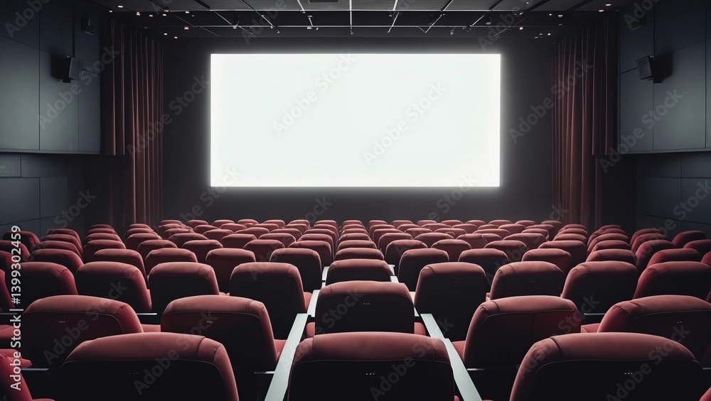 Obraz premium Blank cinema screen 