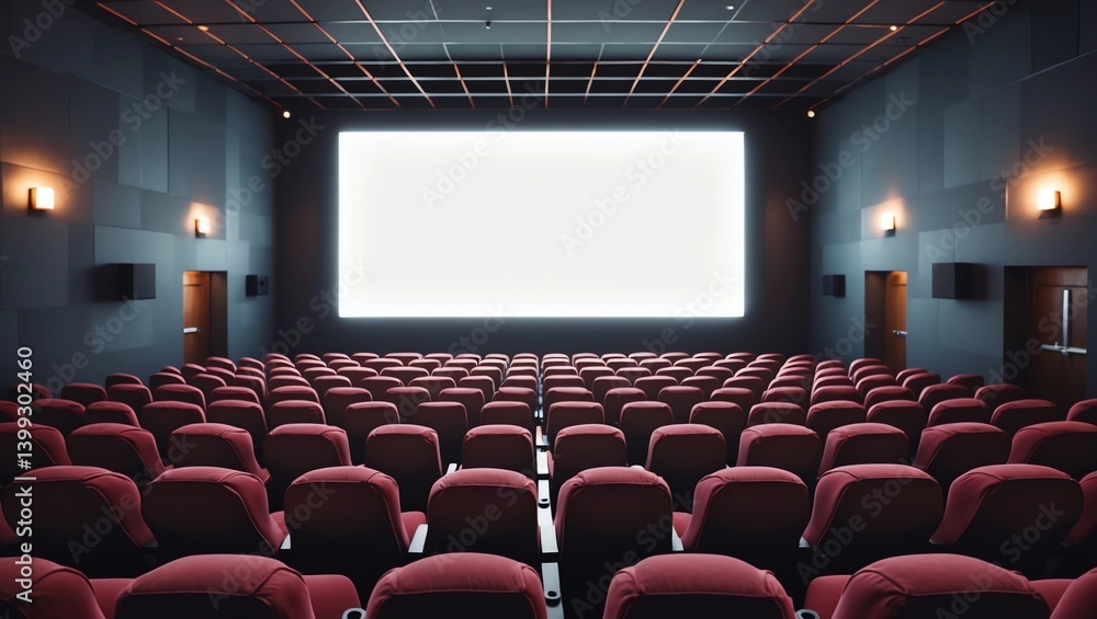 Obraz premium Blank cinema screen 