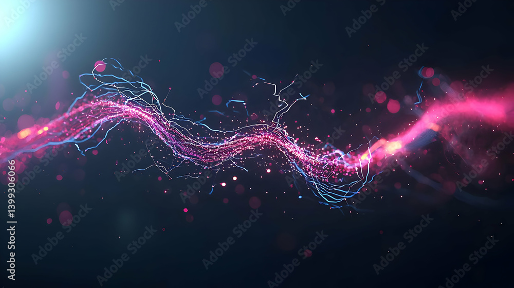 Abstract Colorful Particle Flow Design